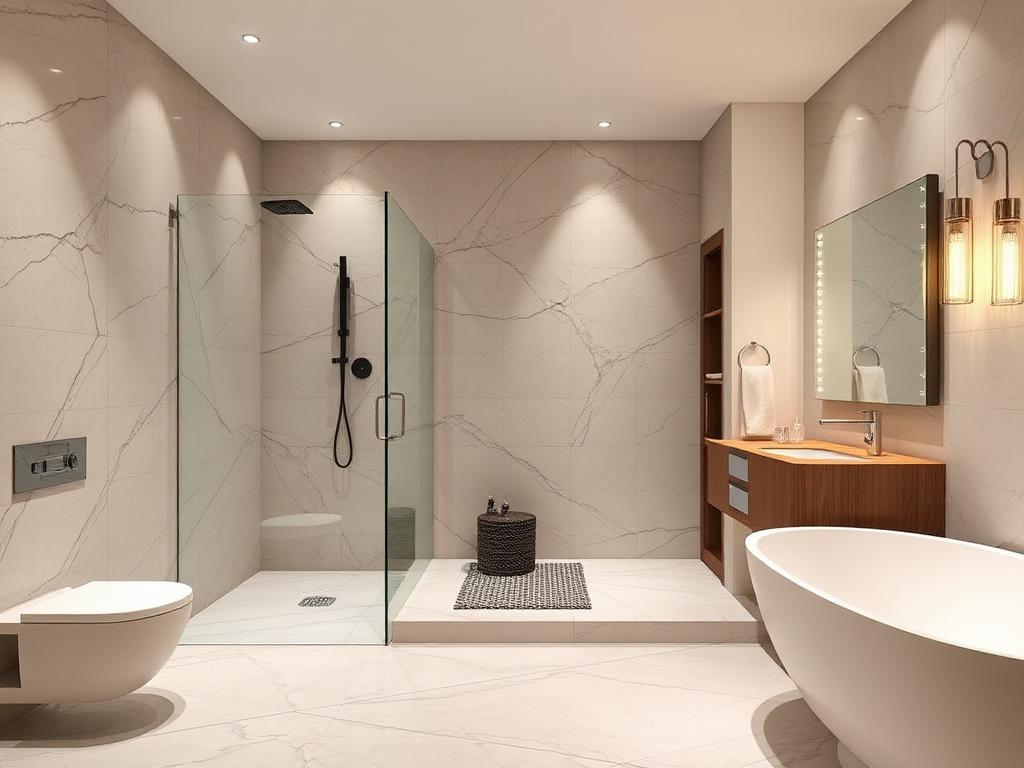 Modern Bathroom Tiling